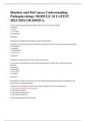Huether and McCances Understanding  Pathophysiology MODULE 10 LATEST  2023-2024 GRADED A&plus;