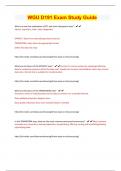 WGU D191 Exam Study Guide&sol; &lpar;Top  2024&sol;2025 EXAM REVIEW PAPERS &sol; GRADED A&plus;&sol; 100&percnt;  Accurate&rpar;