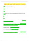 WGU D191 Study Guide Questions & Answers&sol; &lpar;Top  2024&sol;2025 EXAM REVIEW PAPERS &sol; GRADED A&plus;&sol; 100&percnt;  Accurate&rpar;