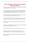 WGU Marketing C712 Practice Test questions with correct answers