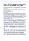 WEEK 1 NRSG 102 AQ safety and quality care &vert; GRADED A&plus; with full solution 