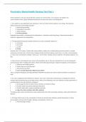 NURSING 326 &colon; Psychiatric Mental Health Nursing Tests 1 - Latest Updated  Test Bank&comma; Grade A&plus; work&period;