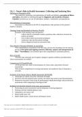  NURSING 326 Ch. 1 – Nurse’s Role in Health Assessment: Collecting and Analyzing Data study guide
