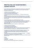 NBSTSA PSI CST EXAM REVIEW &vert; updated 2023&sol;24