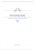 Samenvatting van geschiedenis van de psychologie (Cijfer : 8.0) 