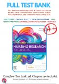 Test Bank For LoBiondo Wood and Habers Nursing Research in Canada: Methods, Critical Appraisal, and Utilization, 5th Edition (Singh, 2022), Chapter 1-21 9780323778985 , All Chapters with Answers and Rationals .