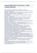 Actual ISSA CPT Final Exam &vert; 100&percnt; verified 2023&sol;24