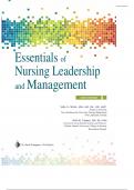 Essentials of Nursing Leadership and Management