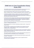  D046 Intro to Care Coordination Study Guide 2023