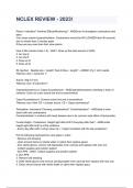 NCLEX REVIEW - 2023&sol;2024 100&percnt; verified