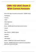 CMN 102 UIUC Exam 2 With Correct Answers