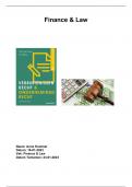 Samenvatting Recht in je opleiding  -   Verbintenissenrecht & ondernemingsrecht -  Finance & Law