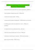 NIC Cosmetology Pre-Certification Review&colon; Final Exam 1 &vert; Questions with 100&percnt; Correct Answers &vert; Latest Update 2024 &vert; Verified