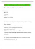 FNDH 620 Nutrient Metabolism EXAM 1 &vert; Questions with 100&percnt; Correct Answers &vert; Latest Update 2024 &vert; Verified