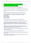 CCNP ENCOR Exam 2023&sol;2024 -Answered 100&percnt; Correct