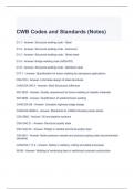 CWB Codes and Standards (Notes) Exam Questions with correct Answers