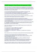 CCNP Switch Final Exam Answered 100&percnt;
