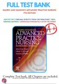 Test Bank For Hamric and Hanson's Advanced Practice Nursing 7th Edition By Tracy | 9780323777117 |2023-2024 | Chapter 1-23 |All Chapters with Answers and Rationals