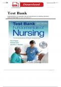 TEST BANK For Fundamentals of Nursing 10th Edition by Taylor Chapter 1 - 47 | Complete Guide Newest Version 2023