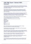 C&S TMC Exam 1 Solved 100&percnt; Correct&excl;&excl;