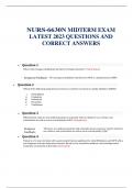 NURS-6630N MIDTERM EXAM LATEST 2023 QUESTIONS AND CORRECT ANSWERS