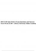 HSCO 502 Quiz Week 5 Exam Questions and Answers Score 94 out of 100 &ndash; Liberty University Online Academy&period;