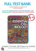 Test Bank for Essential Cell Biology 5th Edition by Alberts (2020/2021), 9780393680379, Chapter 1-20 All Chapters with Answers and Rationals