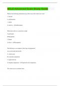 NCLE Advanced Exam Study Guide &vert; Questions with 100&percnt; Correct Answers &vert; Latest Update 2024 &vert; Verified