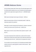 ARDMS Abdomen Davies Questions & Answers 2023&lpar; A&plus;GRADED 100&percnt;VERIFIED&rpar;