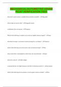 MECHANICAL&sol;AUTOMOTIVE ASVAB PICAT VERIFICATION TEST &vert; Questions with 100&percnt; Correct Answers &vert; Latest Update 2024 &vert; Verified