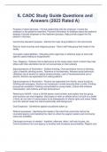 IL CADC Study Guide Questions and Answers &lpar;2023 Rated A&rpar;