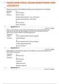 NURS 6565 final exam Questions with 100&percnt; verified answers