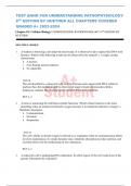 TEST BANK FOR UNDERSTANDING PATHOPHYSIOLOGY 8TH EDITION BY HUETHER ALL CHAPTERS COVERED GRADED A&plus; 2023-2024 