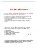 Exam &lpar;elaborations&rpar; Med Surg ATI Capstone 2023&sol;2024