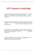 Exam (elaborations) ATI Capstone Leadership 2023/2024