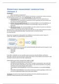 Samenvatting operationeel management leerjaar 2 Bedrijfskunde Avans &lpar;boek&colon; Operations Management&rpar;