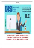 Costco ILE 3 Study Guide Exam Questions with Correct Detailed Answers 52 QS & Ans 2023-2024&period;