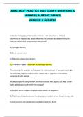 AAMC MCAT PRACTICE 2023 EXAM 1&vert; QUESTIONS & ANSWERS&vert; ALREADY PASSED&vert; VERIFIED & UPDATED