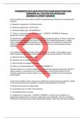 PHARMACOLOGY HESI PRACTICE EXAM QUESTIONS AND ANSWERS ALL SOLVED SOLUTION 2023 GRADED A LATEST VERSION