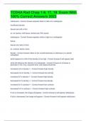 TCDHA Rad Chap 1-8&comma; 17&comma; 19 Exam With 100&percnt; Correct Answers 2023