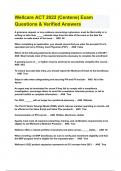 Wellcare ACT 2022 &lpar;Centene&rpar; Exam Questions & Verified Answers