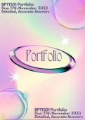  17th November 2023 BPT1501 Portfolio (Detailed, Accurate Answers) 