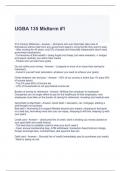 UGBA 135 Midterm #1 Questions and Answers-Graded A