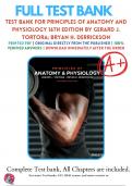Test Bank - Principles of Anatomy and Physiology 15th, 16th Edition (Tortora, 2020) Chapter 1-29 | All Chapters