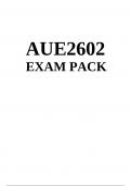 AUE2602 Exam Pack 2023 Latest exam questions and answers and summarized notes for exam preparation.