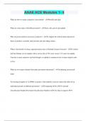 AAAE ACE Modules 1- 4 &vert; Questions with 100&percnt; Correct Answers &vert; Latest Update 2024 &vert; Verified