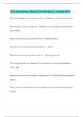 3CX Academy&comma; Basic Certification&comma; Install 3CX &vert; Questions with 100&percnt; Correct Answers &vert; Latest Update 2024 &vert; Verified