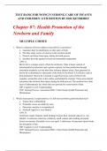 Chapter 07: Health Promotion of the Newborn and Family Test Bank for Wong's Nursing Care of Infants And Children 11th Edition by Hockenberry
