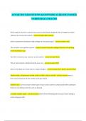 ASVAB TEST &vert;QUESTIONS &ANSWERS&vert; ALREADY PASSED&vert; VERIFIED & UPDATED