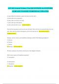 ASVAB General Science Test &vert;QUESTIONS &ANSWERS&vert;  ALREADY PASSED&vert; VERIFIED & UPDATED